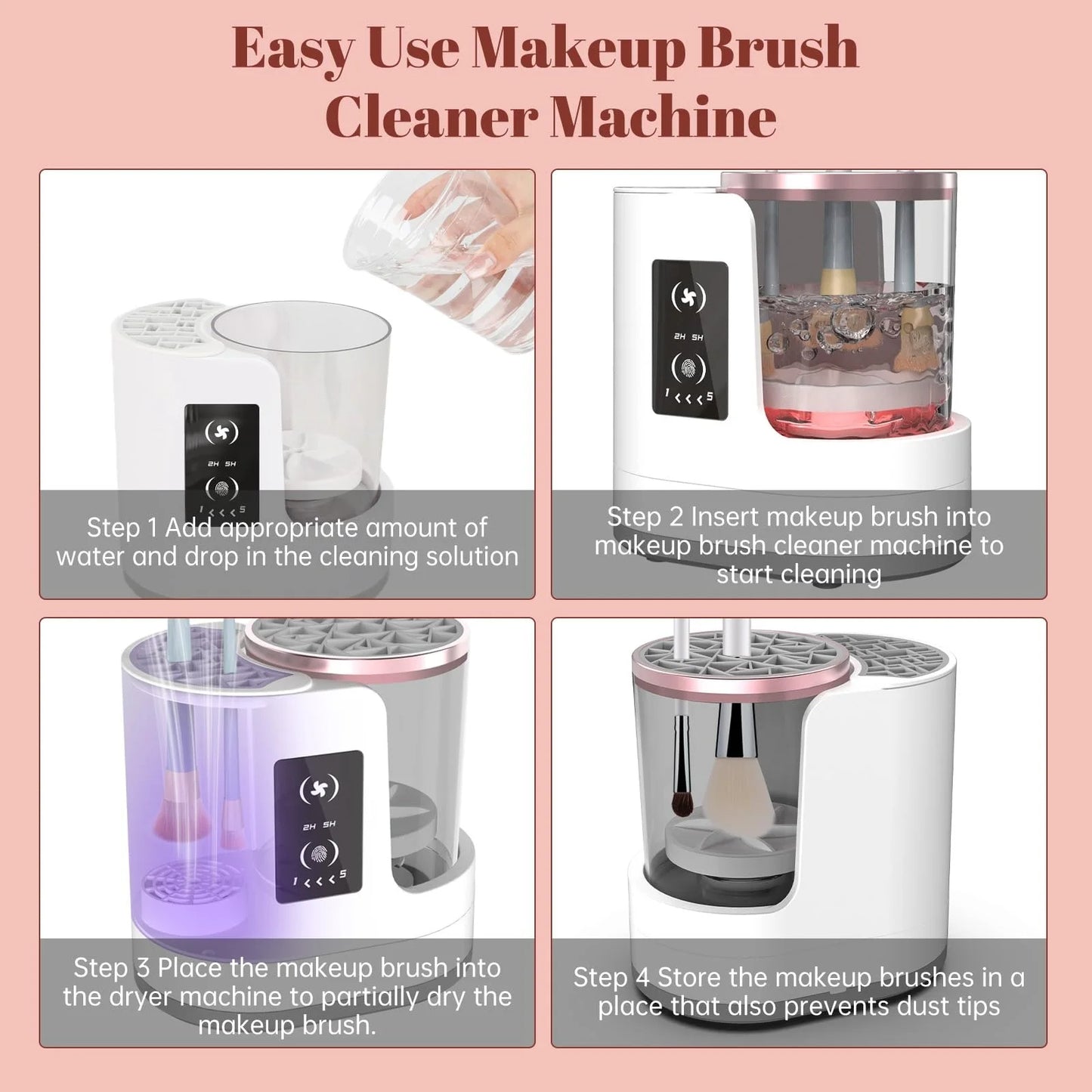 3 in 1 Electric Makeup Brush Cleaner